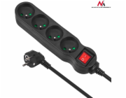 Maclean prodlužovací kabel 4 zásuvky 1,4 m černý (MCE180)