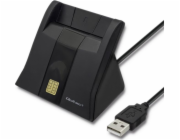 Čtečka ID karet Qoltec Smart Chip | USB 2.0 | Plug Play 50643