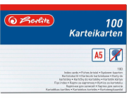 HERLITZ Papirové indexové kartičky A5 Herlitz 01150507