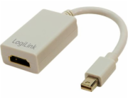 LogiLink CV0036A Adaptér Mini DisplayPort na HDMI se zvukovým minidisplayport konektor na zásuvce HDMI 10cm bílý