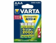 1x4 Varta RECHARGE ACCU Power 550 mAH AAA Micro NiMH