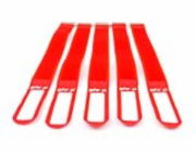 Gafer.pl Tie Strapsvázací pásky, 25x550mm, 5 ks, červené