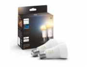 Philips Hue LED Lampe E27 2er Set 8W 800lm White Ambiance