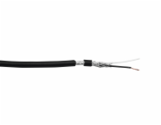 Kabel DMX 2x 0.22, cívka 100m, černý, cena/m