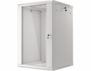 LANBERG Nástěnná jednodílná skříň 19", 18U/600x600 (v rozloženém stavu) šedá (RAL7035) V2