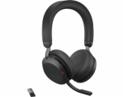 Sluchátka s mikrofonem Jabra Headphones Evolve2 75 Link380a UC Stereo Stand
