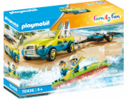 Plážové auto s přívěsem pro kánoi Playmobil, Prázdniny, 88 dílků