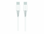 Swissten Datový Kabel TPE USB-C/USB-C Power delivery 5A (100W) 1,5 M bílý