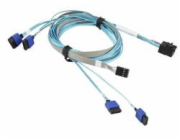 Supermicro CBL-SAST-0699 SATA kabel 90 m Modrá, Šedá
