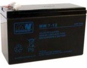 MPL MW POWER MW 7.2-12L UPS battery Lead-acid accumulator VRLA AGM Maintenance-free 12 V 7 2 Ah Black