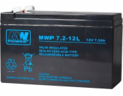 MPL MW POWER MWP 7.2-12L UPS battery Lead-acid accumulator VRLA AGM Maintenance-free 12 V 7 2 Ah Black