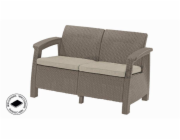 Zahradní nábytek Keter Corfu love seat dvousedačka cappucccino