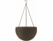 Květináč Keter Hanging Sphere mocha