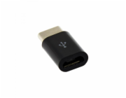 USB USB-C SBOX Adapter-MicrousB Black (308-Uniw)