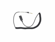 Tellur QD to Jack 3,5mm 4pólový adaptérový kabel 2,95m černý