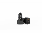 Tellur Car Charger FCC9, 56W, 9A (2XQC 3.0 + PD20W) černá