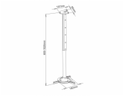 Sbox Projector Ceiling Mount max336mm 15kg PM-102XL
