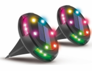 Activejet Sada 2 RGB LED solárních lamp Activejet LARIX