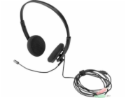 DIGITUS On Ear Office Headset w. Noise Reduction 3,5mm Stereo