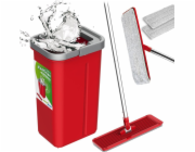 Plochý mop s kbelíkem a ždímačem, dvě náplně HQ GreenBlue GB870