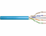 Digitus Instalační datový kabel cat 6A, U / UTP, Dca, AWG 23/1, LSOH, 100m, modrý