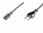 Digitus Napájecí kabel, Euro - C7 M / F, 1,8 m, H03VVH2-F 0,75qmm, černý