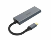 AKASA adaptér 4-In-1 USB Type-C na HDMI 4K@30Hz, USB Type-C a USB-A