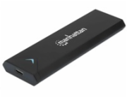 MANHATTAN Paměťový disk Aluminum M.2 NVME SSD Enclosure, Black, Retail Box