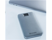 VERBATIM externí HDD 1TB, Executive Fingerprint Secure, USB 3.2 Gen 1 / USB-C, šedá