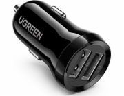 UGREEN Dual USB-A 24W Car Charger Black