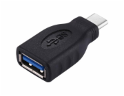 Adaptér USB-C/male - USB3.0 A/female , OTG, černá