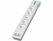 Ever Elite USB napájecí proužek s ochranou proti přepětí 5 zásuvek 1,5 m bílá (T / LZ11-ELI015 / 0000)