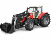 Bruder Traktor MASSEY FERGUSON 7624 s čelním nakladačem