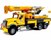 Bruder Nákladní auto MACK Granit  jeřáb LIEBHERR