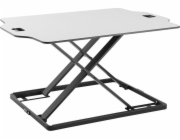Ergo Office ultra thin sit/stand desk converter  white  with gas spring  max 10kg  ER-420