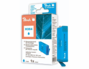 PEACH kompatibilní cartridge HP No.364, new chip, cyan, 6,2ml