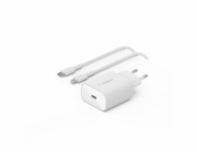 Belkin USB-C nabijecka 25W PD + Lightning Kab. WCA004vf1MWH-B5