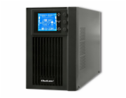 Qoltec 53042 Uninterruptible Power Supply | On-line | Pure Sine Wave | 1kVA | 800W | LCD