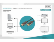 Hybridní optický kabel Digitus DisplayPort AOC, UHD 8K