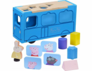 Tm Toys figurka Sada s figurkou Peppa Pig Dřevěný třídič autobusů