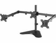 Neomounts FPMA-D550DD3 - Stojan - plný pohyb - pro 3 monitory - černá - velikost obrazovky: 13"-27" - na stůl
