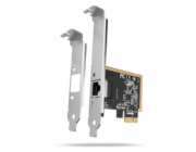 AXAGON PCEE-GRF, PCIe síťová karta - 1x Gigabit Ethernet port (RJ-45), Realtek 8111F, vč. LP