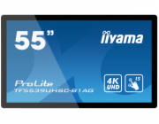 iiyama ProLite TF5539UHSC-W1AG - 55" Třída úhlopříčky displej LCD s LED podsvícením - interaktivní digital signage - s dotyková obrazovka (multi touch) - 4K UHD (2160p) 3840 x 2160 - bílá, matná