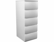Topeshop W5 matná bílá komoda