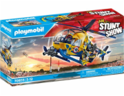 Helikoptéra s filmovou posádkou Playmobil, Vzdušná kaskaderská show, 36 dílků, 70833