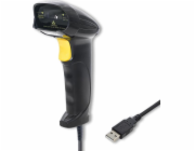Qoltec 50876 Laserový skener 1D | USB | Černá