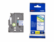 BROTHER TZE233 - kazeta TZ šířky 12mm, laminovaná TZE-233, bílá/modré písmo