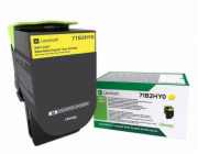 Lexmark X417 - Vysoká výtěžnost - žlutá - originální - kazeta s barvivem LCCP, LRP - pro Lexmark CS417dn, CS517de, CX417de