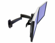 Ergotron 200 Series - Montážní sada (svorka na zeď, dvojmo členěné rameno, příčka, 2 rozšíření, 2 adaptéry VESA) - nastavitelné rameno - pro 2 LCD displeje - ocel - černá - velikost obrazovky: až 22" 
