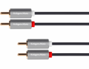 Kabel KRUGER & MATZ 2xCINCH konektor/2xCINCH konektor 3m KM1211 Basic